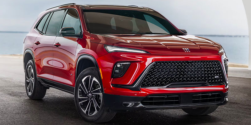 A 2025 Buick Enclave with its gorgeous front grille parked in Bryant, AR
