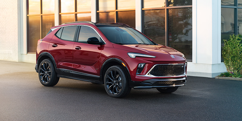 A 2026 Buick Encore GX parked outside of a building in Bryant, AR 