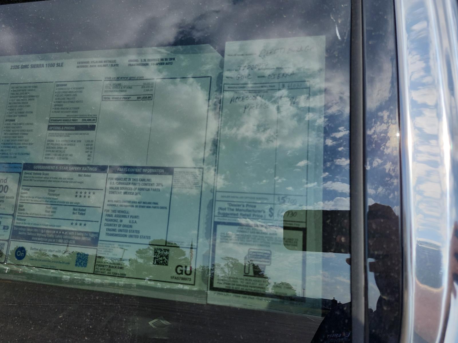 2026 GMC Sierra 1500 Crew Cab Short Box 4-Wheel Drive SLE