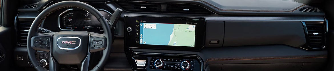 The infotainment of the 2026 GMC Sierra 2500 HD in Bryant, AR