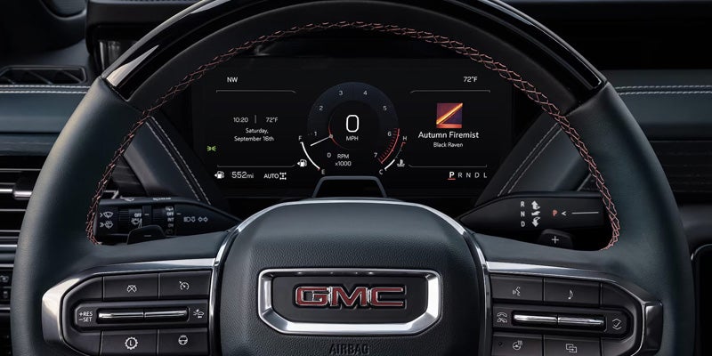 2026 GMC Yukon XL instrument panel and driver controls in Bryant, AR