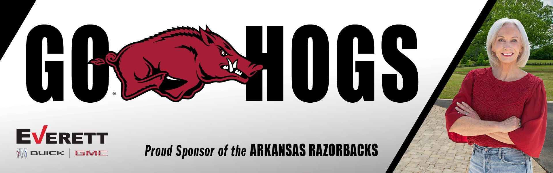 Everett Buick GMC sponsors the Arkansas Razorbacks