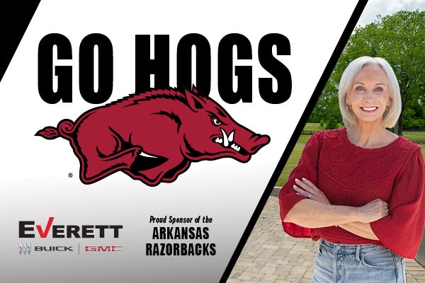 Everett Buick GMC sponsors the Arkansas Razorbacks