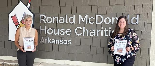 Ronald McDonald house and Everett team